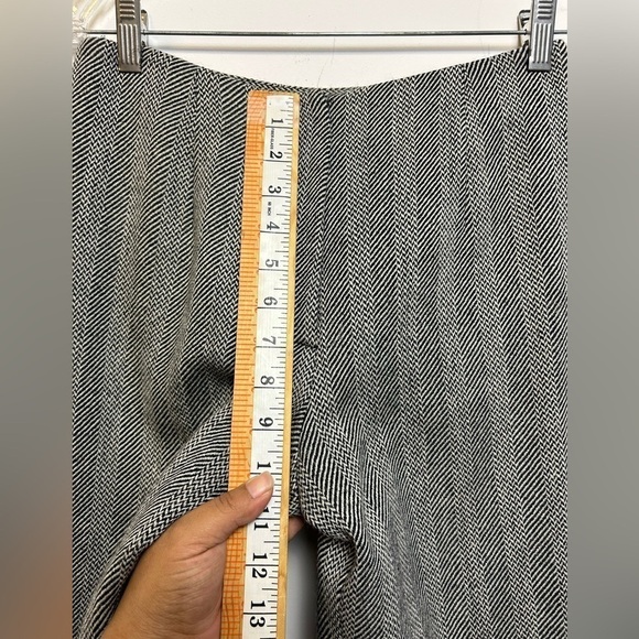 Vintage Talbots Plaid 100% Italian wool fabric pants gray zip waist size 4 - Picture 9 of 9